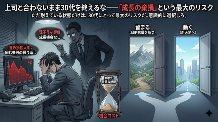 上司と合わないまま30代を終えるな――「成長の棄損」という最大のリスク
