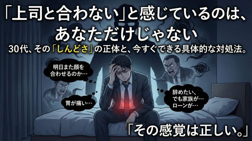 上司と合わないと感じているのは、あなただけじゃない