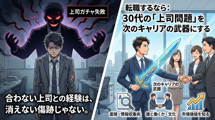 転職するなら：30代の「上司問題」を次のキャリアの武器にする
