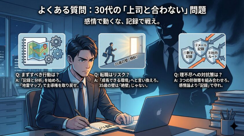 よくある質問：30代の「上司と合わない」問題