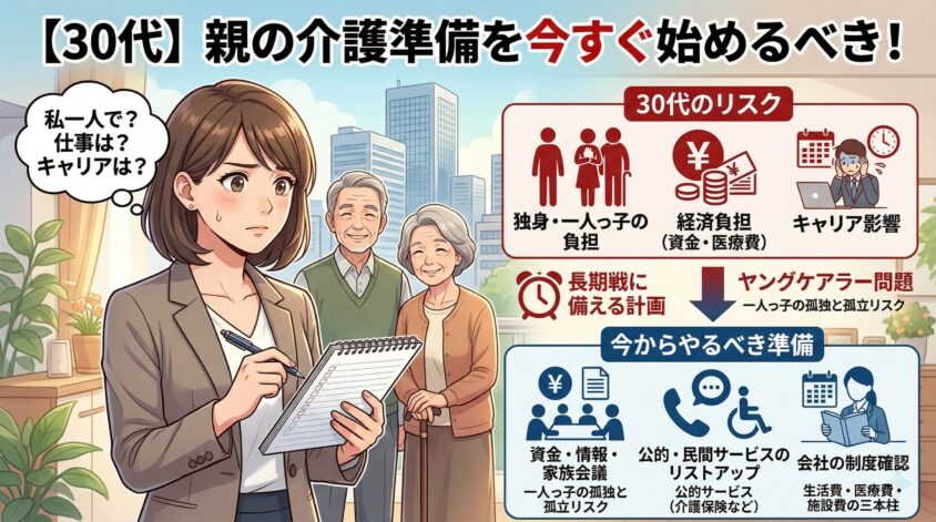 【30代のあなたへ】親の介護準備を今すぐ始めるべき理由と現状