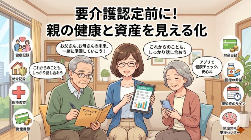 STEP1 親の健康状態を見える化し要介護認定前に必要な備え
