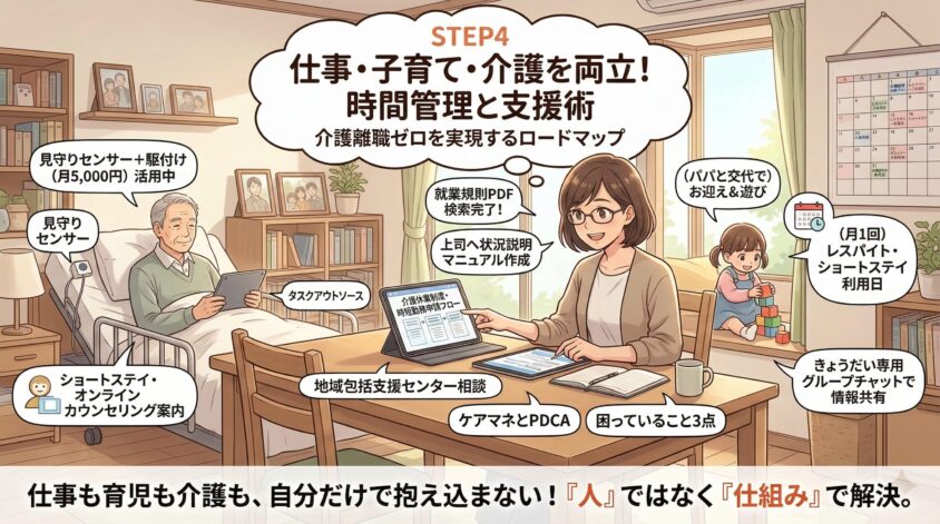 STEP4 仕事・子育てと介護を両立する時間管理と支援