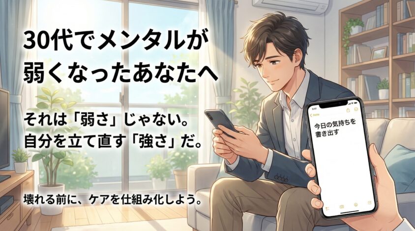 まとめ:30代でメンタルが弱くなったあなたへ