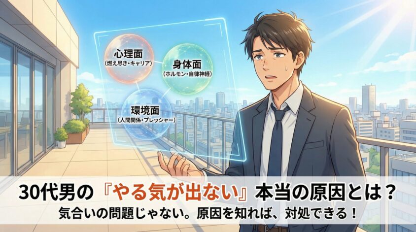 30代男のやる気が出ない「本当の原因」は3つに分かれる