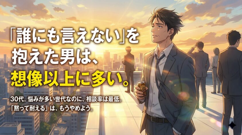 「誰にも言えない」を抱えた男は、想像以上に多い
