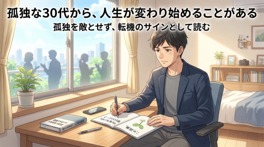 孤独な30代から、人生が変わり始めることがある