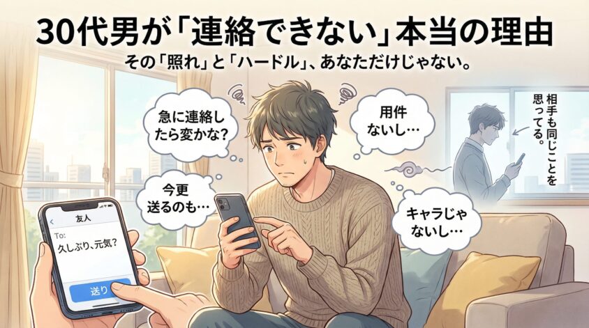 30代男が「連絡できない」本当の理由