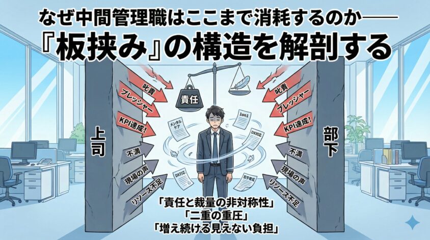 なぜ中間管理職はここまで消耗するのか——「板挟み」の構造を解剖する