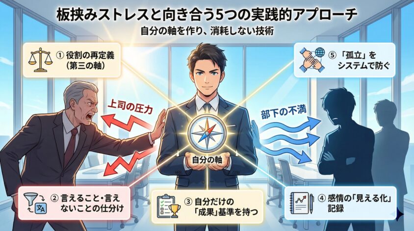 板挟みストレスと向き合う5つの実践的アプローチ
