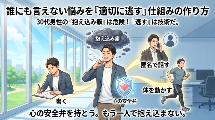 誰にも言えない悩みを「適切に逃す」仕組みの作り方