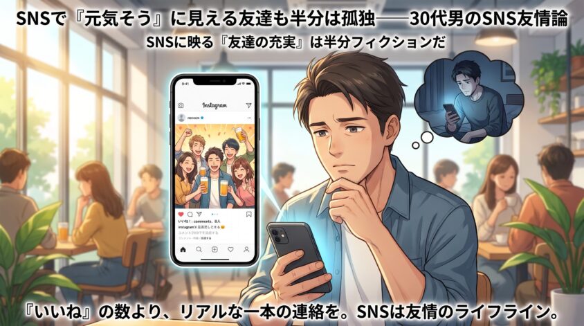 SNSで『元気そう』に見える友達も半分は孤独——30代男のSNS友情論