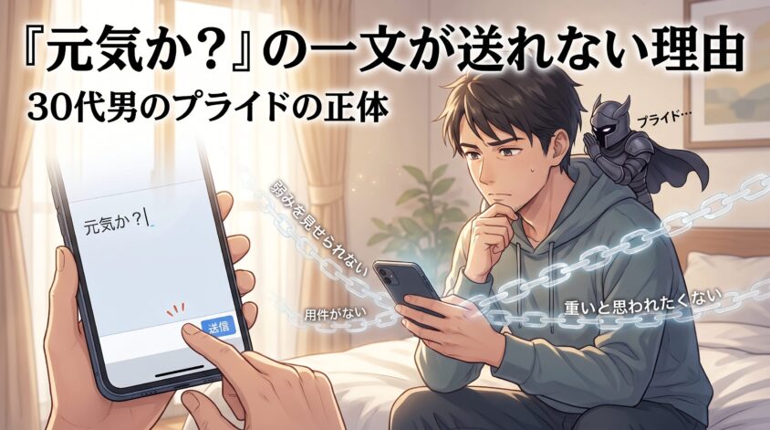 『元気か？』の一文が送れない理由——30代男のプライドの正体
